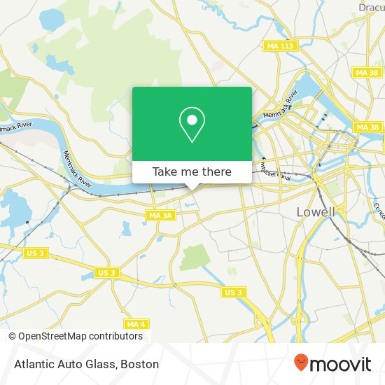 Atlantic Auto Glass map