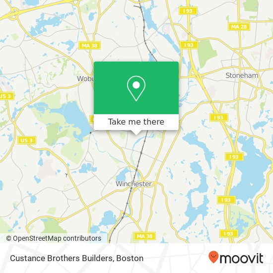 Custance Brothers Builders map