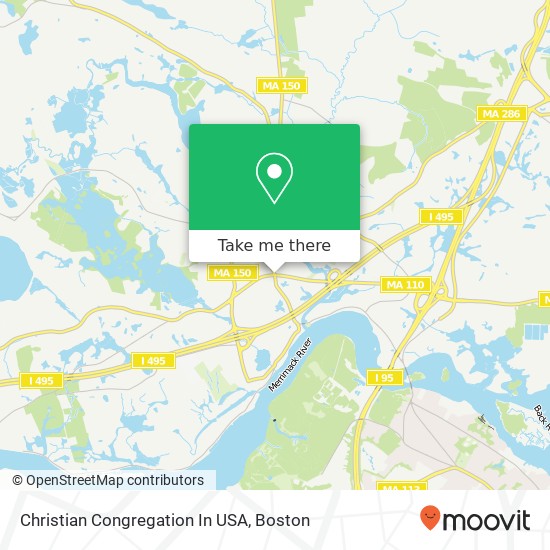 Mapa de Christian Congregation In USA