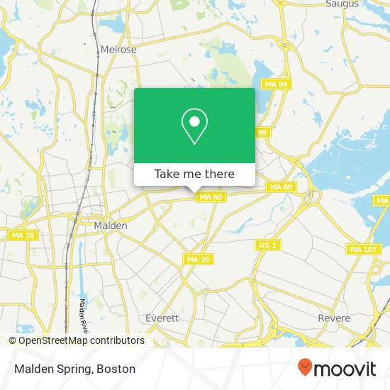 Mapa de Malden Spring