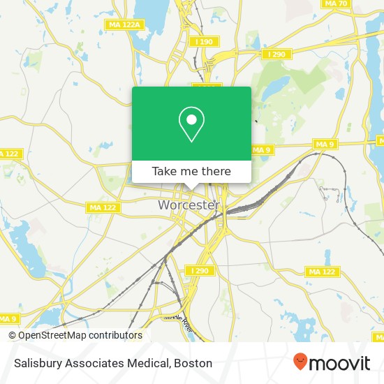 Mapa de Salisbury Associates Medical