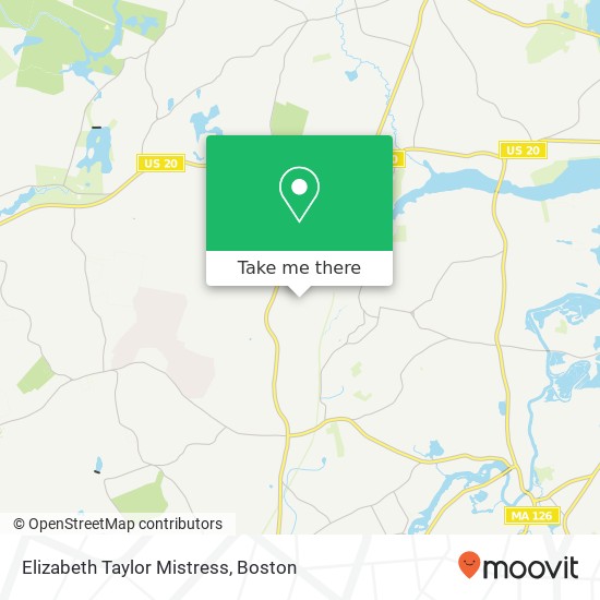 Elizabeth Taylor Mistress map
