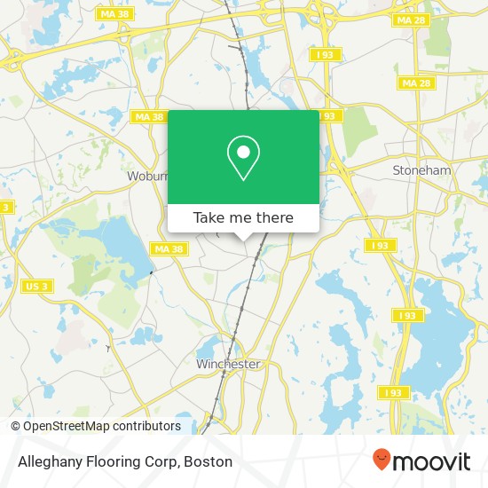 Mapa de Alleghany Flooring Corp