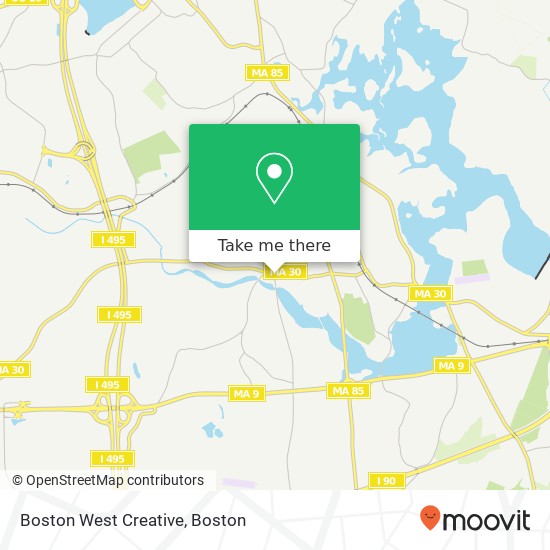 Boston West Creative map