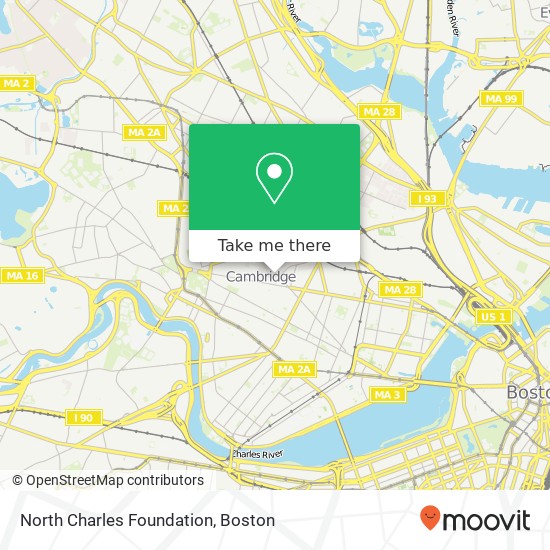North Charles Foundation map