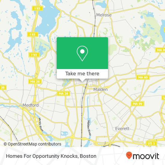 Mapa de Homes For Opportunity Knocks