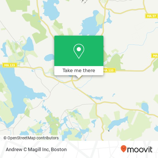 Andrew C Magill Inc map