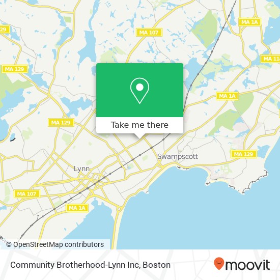 Community Brotherhood-Lynn Inc map