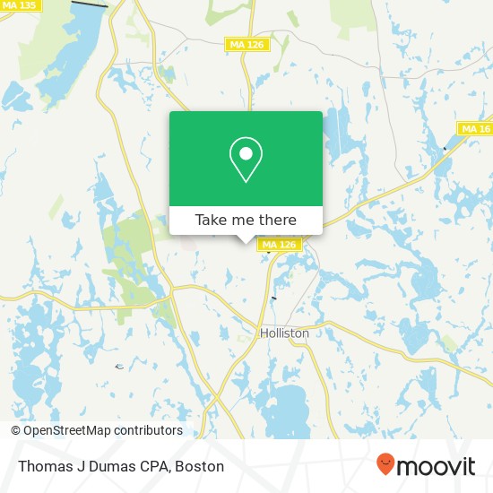 Thomas J Dumas CPA map