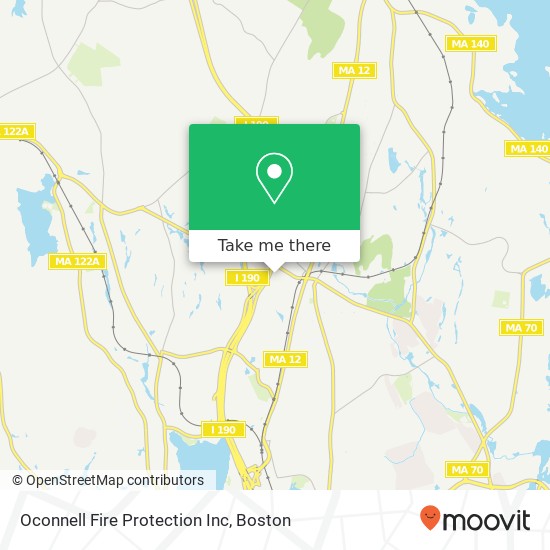 Oconnell Fire Protection Inc map