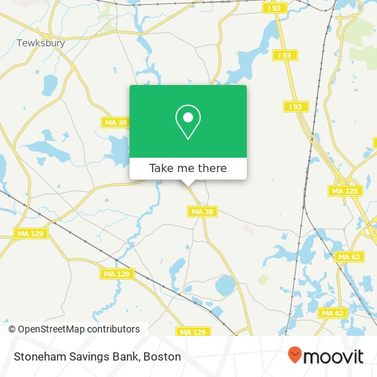 Stoneham Savings Bank map