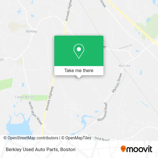 Berkley Used Auto Parts map