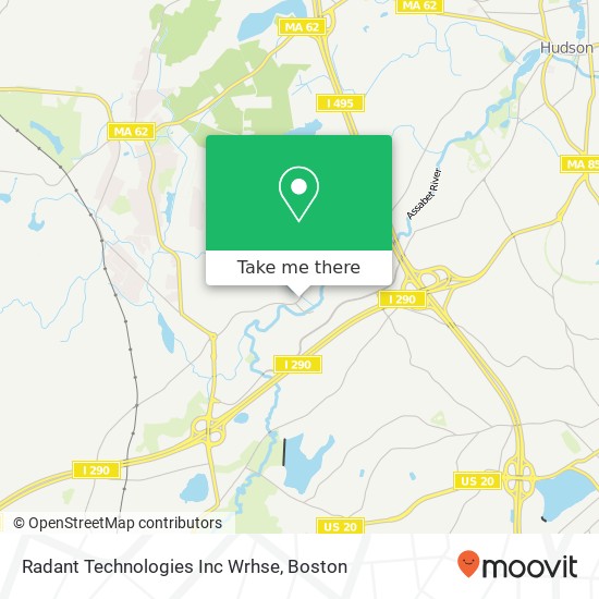 Mapa de Radant Technologies Inc Wrhse