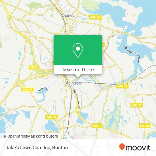 Jake's Lawn Care Inc map