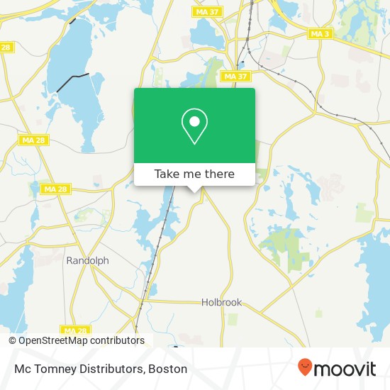 Mc Tomney Distributors map