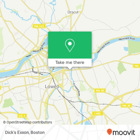 Dick's Exxon map