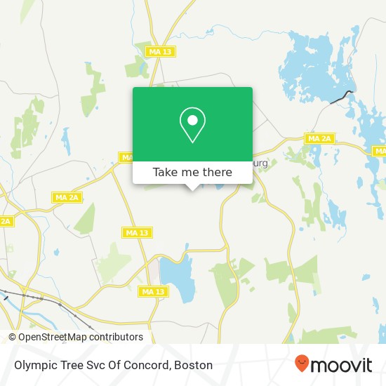 Olympic Tree Svc Of Concord map