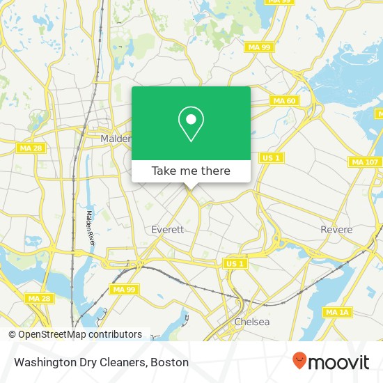 Mapa de Washington Dry Cleaners