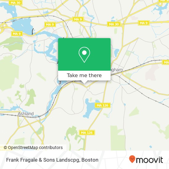 Frank Fragale & Sons Landscpg map