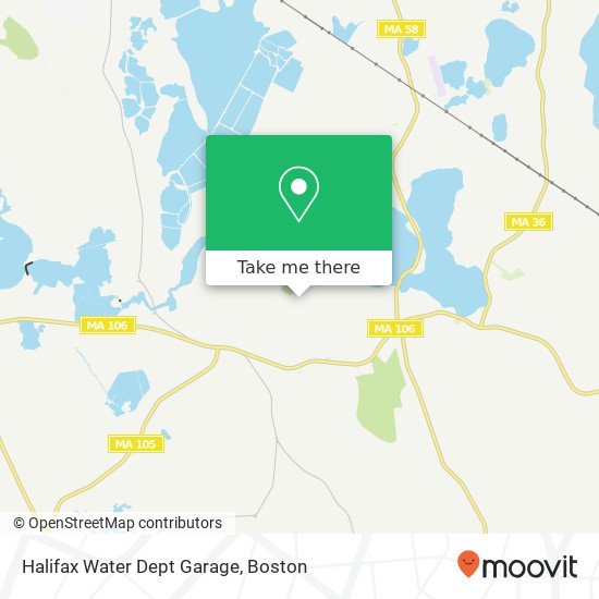 Halifax Water Dept Garage map