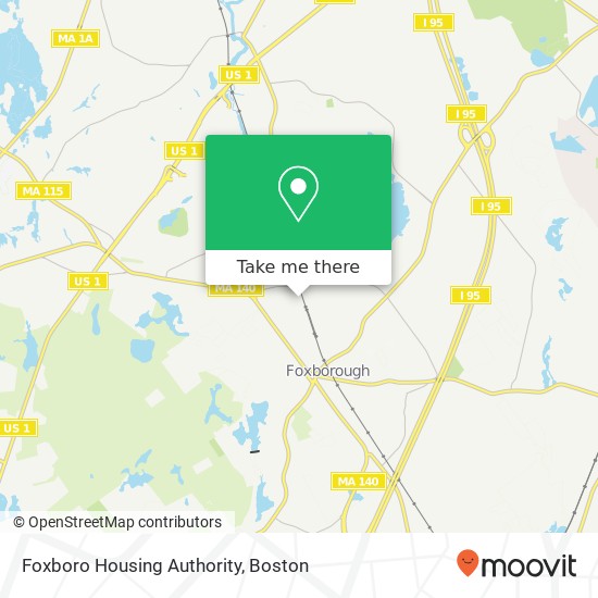 Mapa de Foxboro Housing Authority