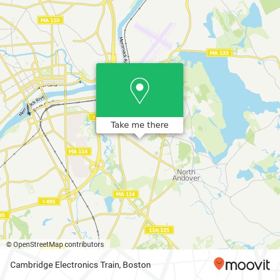 Mapa de Cambridge Electronics Train