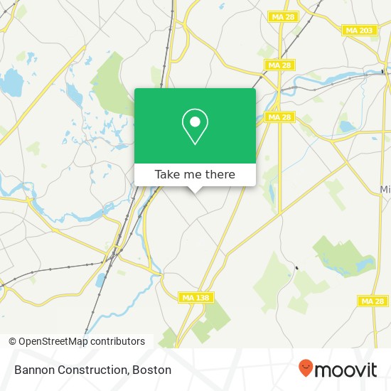 Bannon Construction map
