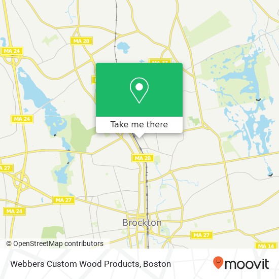 Webbers Custom Wood Products map