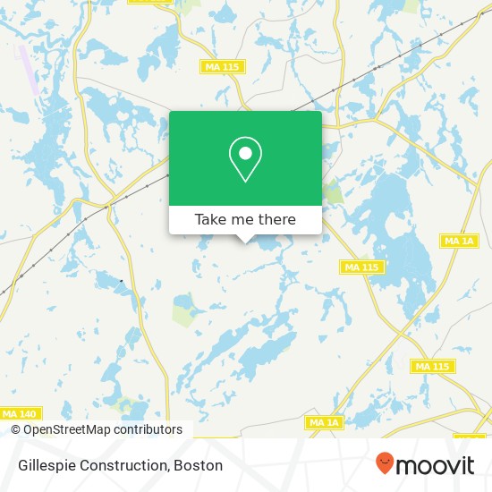 Mapa de Gillespie Construction