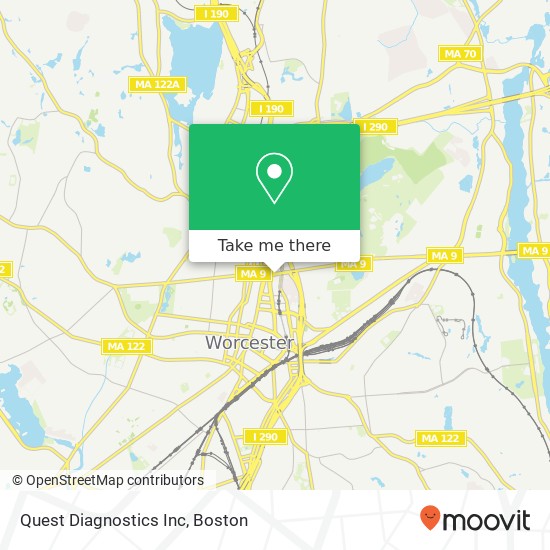 Quest Diagnostics Inc map