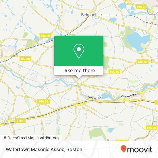 Mapa de Watertown Masonic Assoc