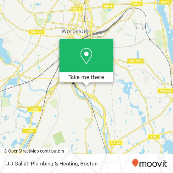 J J Gallati Plumbing & Heating map