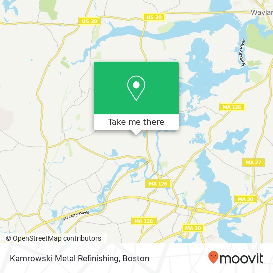 Kamrowski Metal Refinishing map