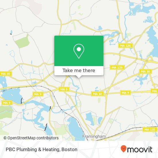 Mapa de PBC Plumbing & Heating