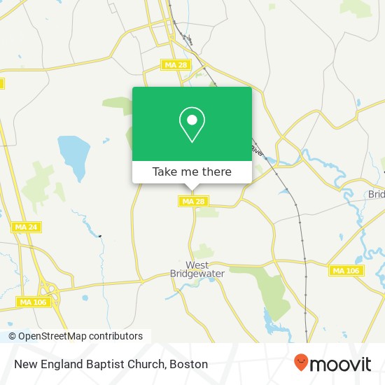 Mapa de New England Baptist Church