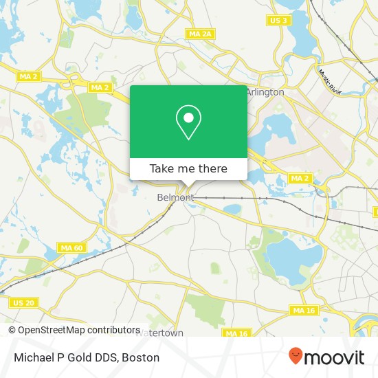 Michael P Gold DDS map