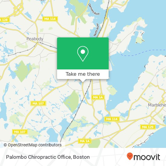 Palombo Chiropractic Office map