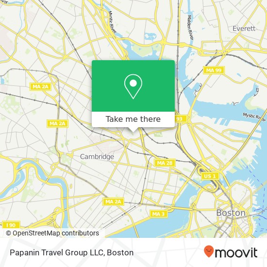Mapa de Papanin Travel Group LLC