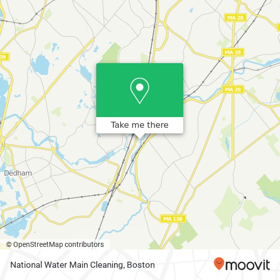 National Water Main Cleaning map