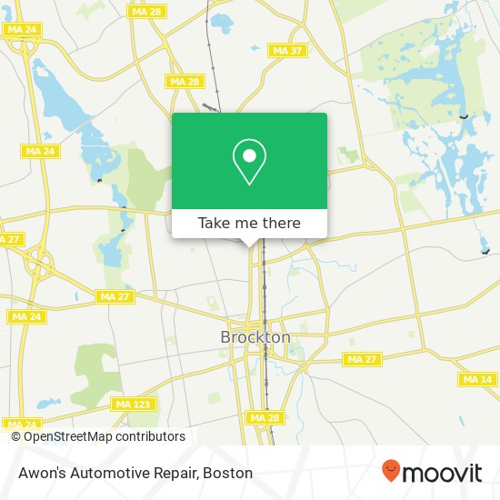 Awon's Automotive Repair map