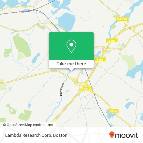 Mapa de Lambda Research Corp