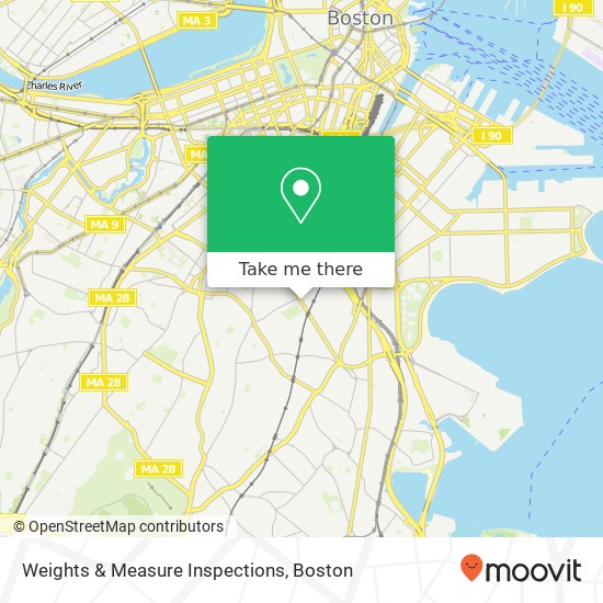 Weights & Measure Inspections map