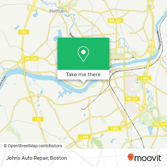 John's Auto Repair map