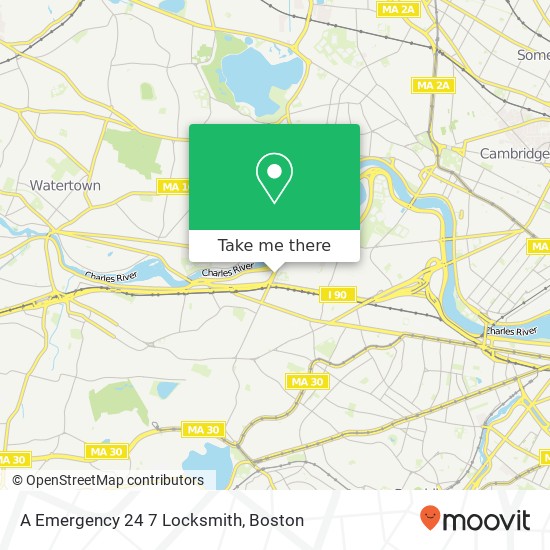 Mapa de A Emergency 24 7 Locksmith