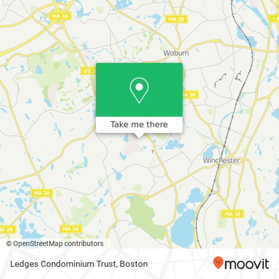 Ledges Condominium Trust map