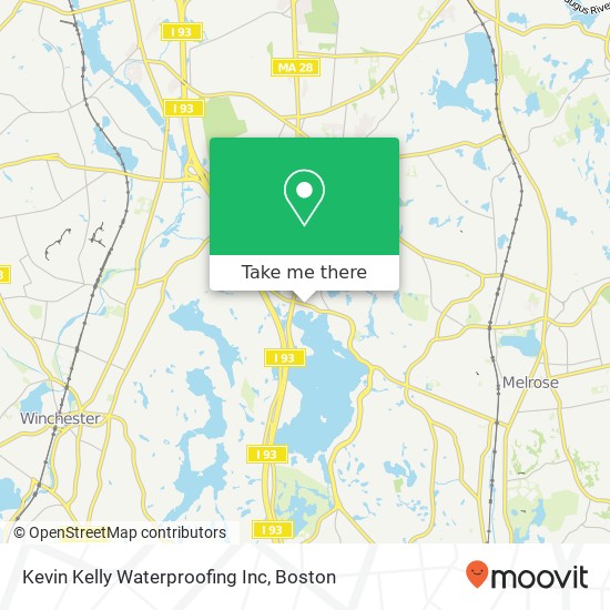 Kevin Kelly Waterproofing Inc map