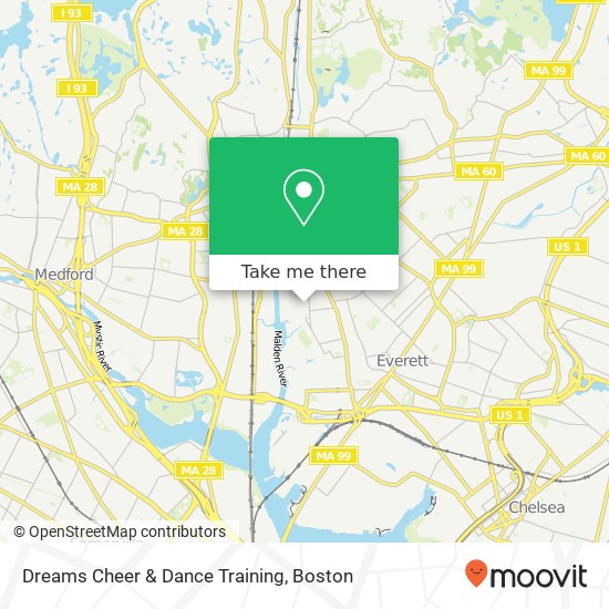 Dreams Cheer & Dance Training map