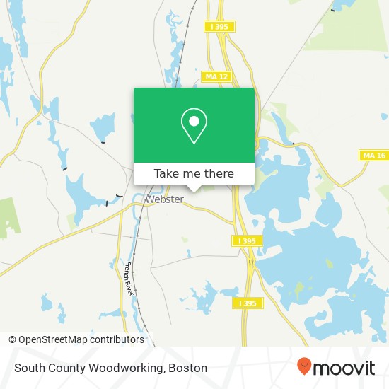 South County Woodworking map