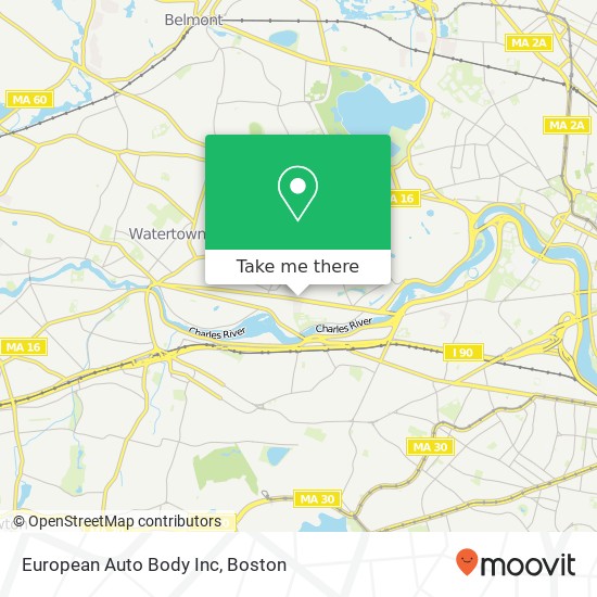 Mapa de European Auto Body Inc