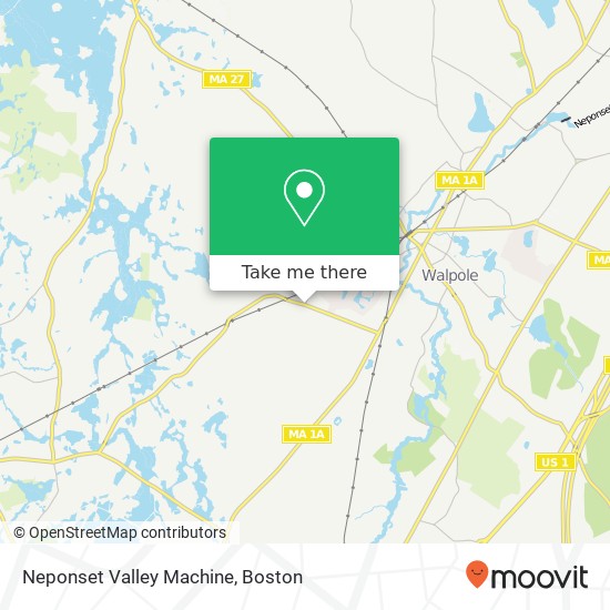 Neponset Valley Machine map